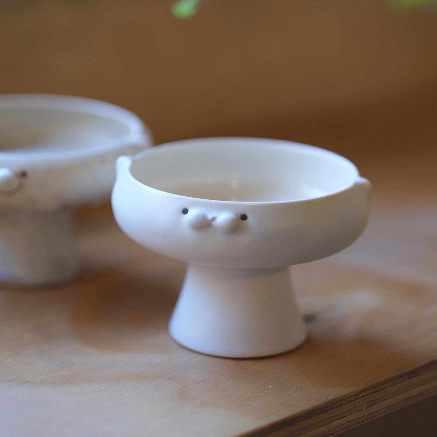 Meow Meow High Plate - White