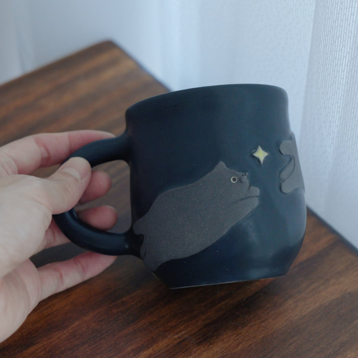 Meow Catching Star Cup - Black