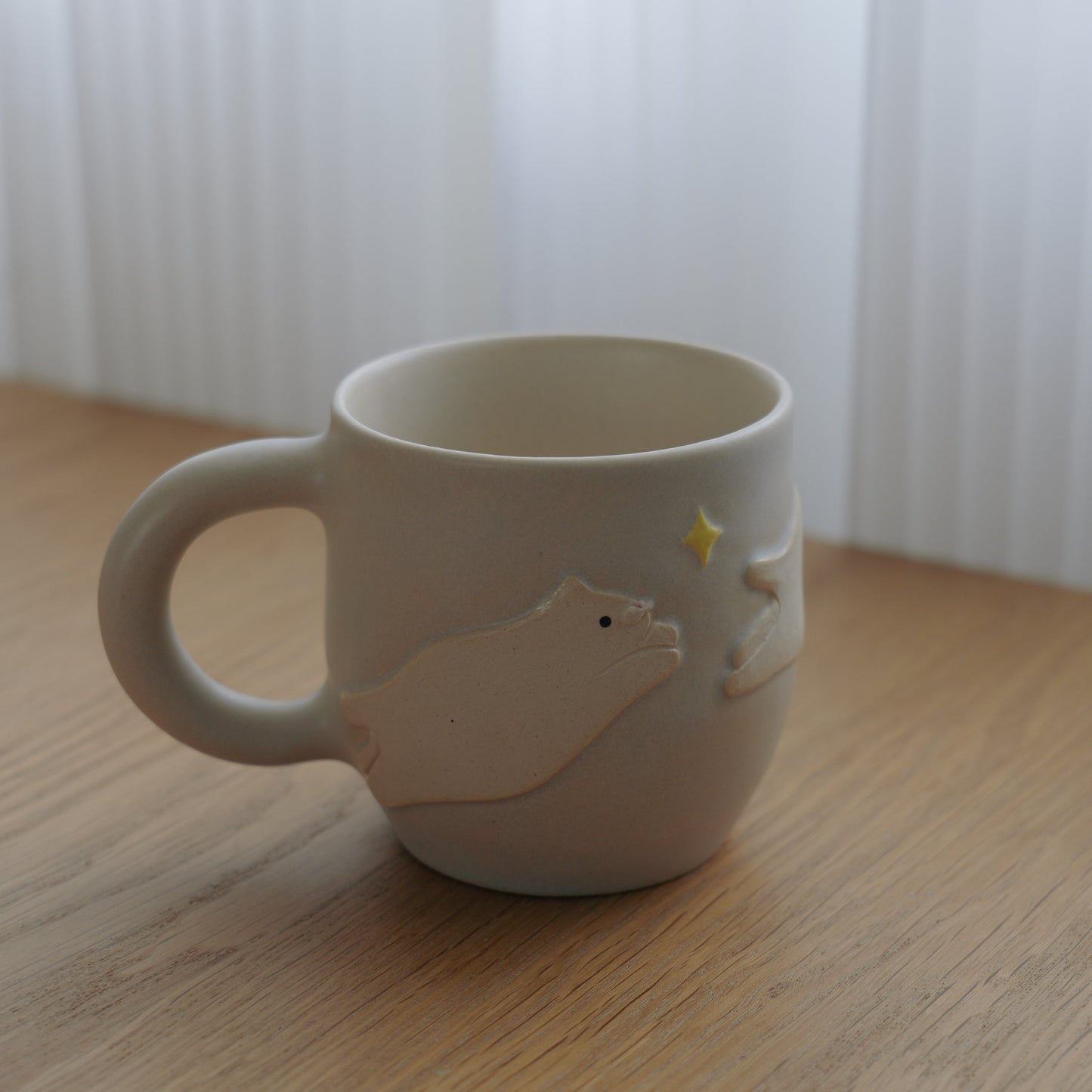 Meow Catching Star Cup - White