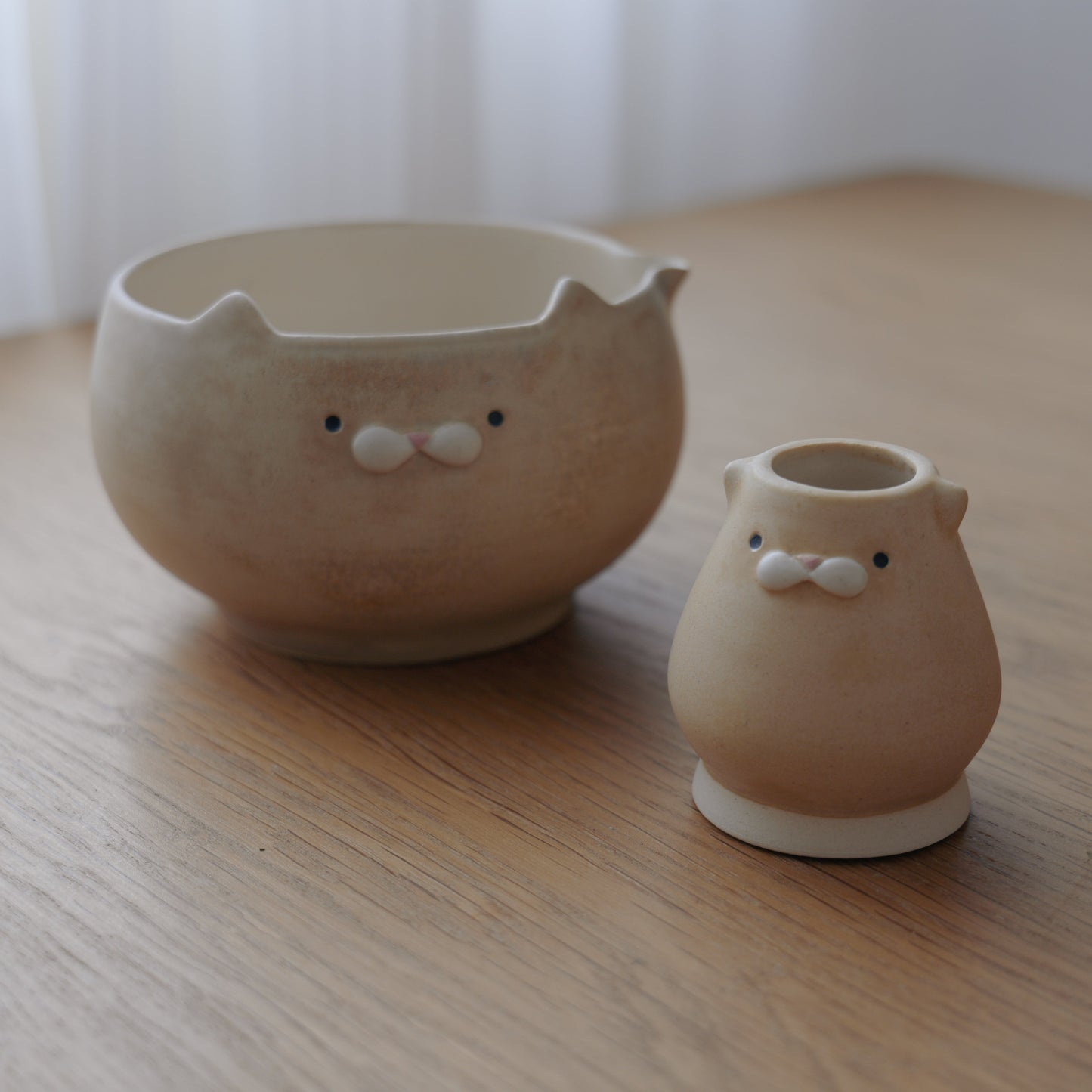 MeowCha Set - Cream