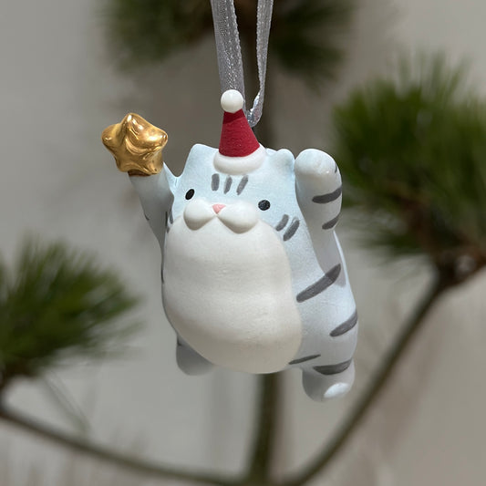 Meowy Star | Blue White Tabby