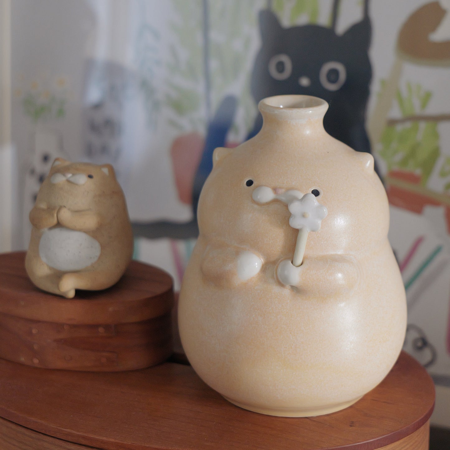 Meowy Vase with Flower/Star/Heart