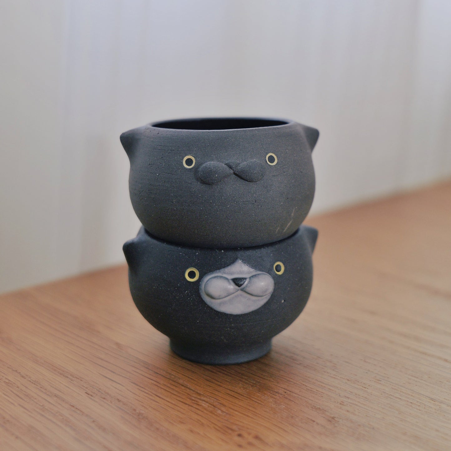 Black Meow Teapot Set