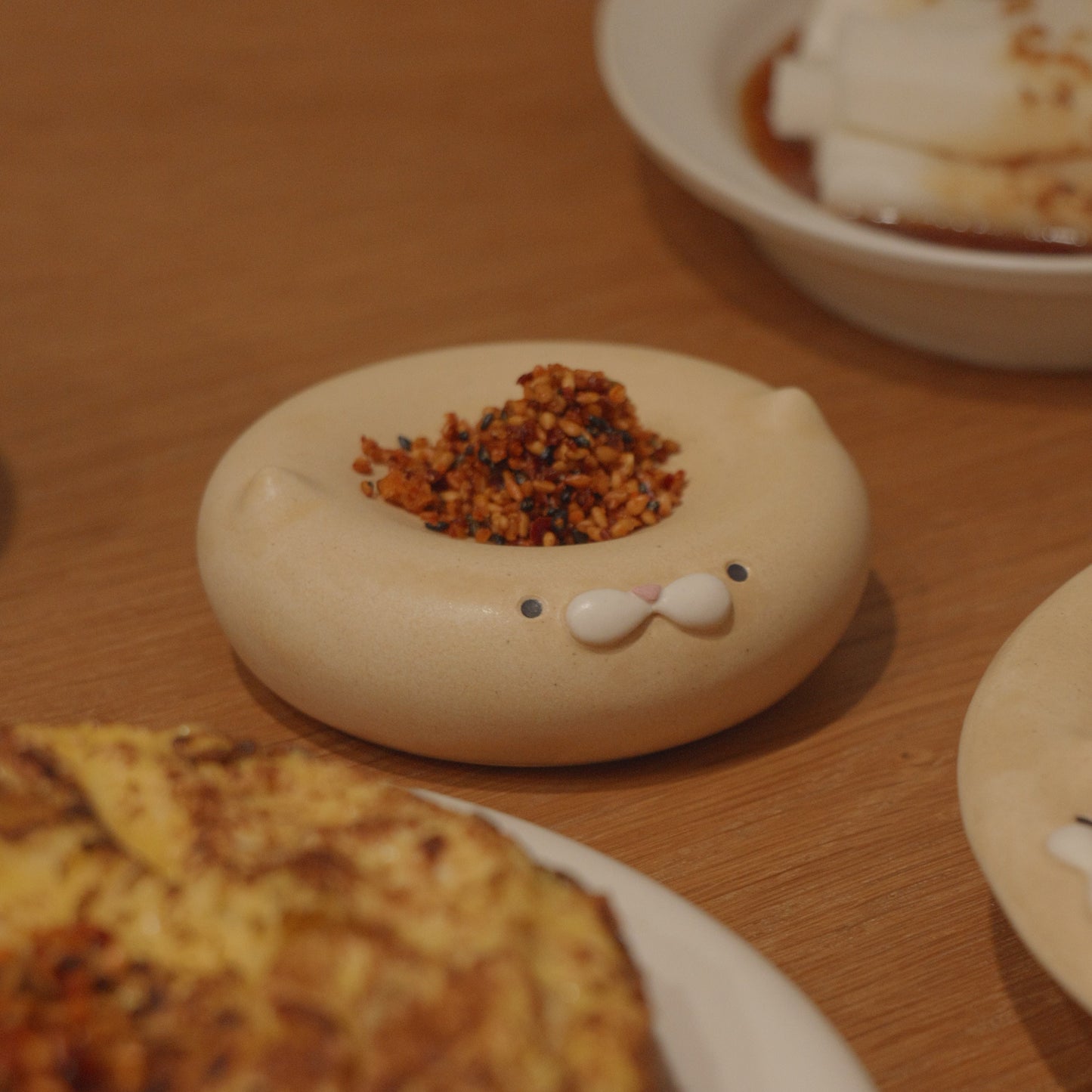 Little Meow Plate - Cream