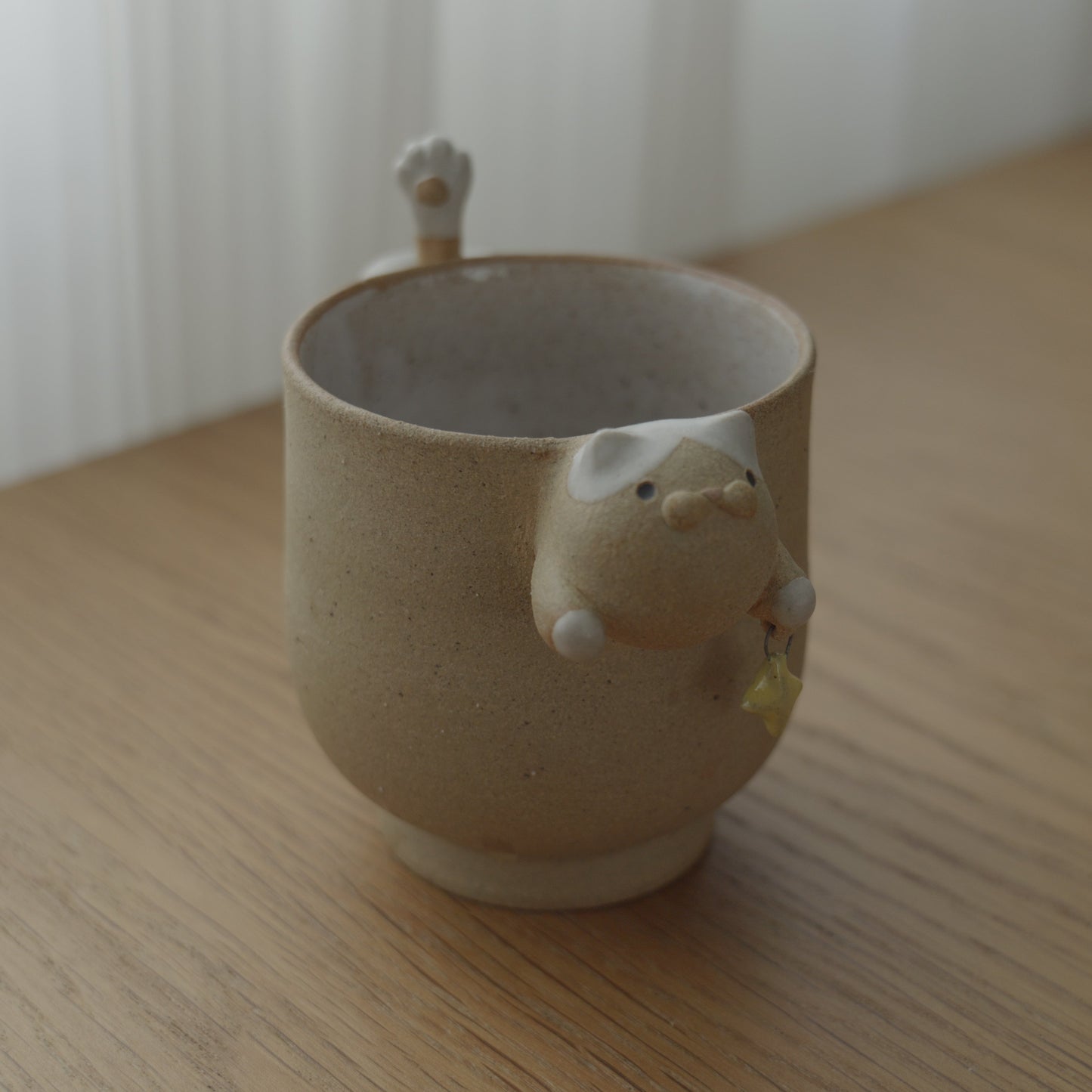 Cup | Meow holding a Star - Flecked