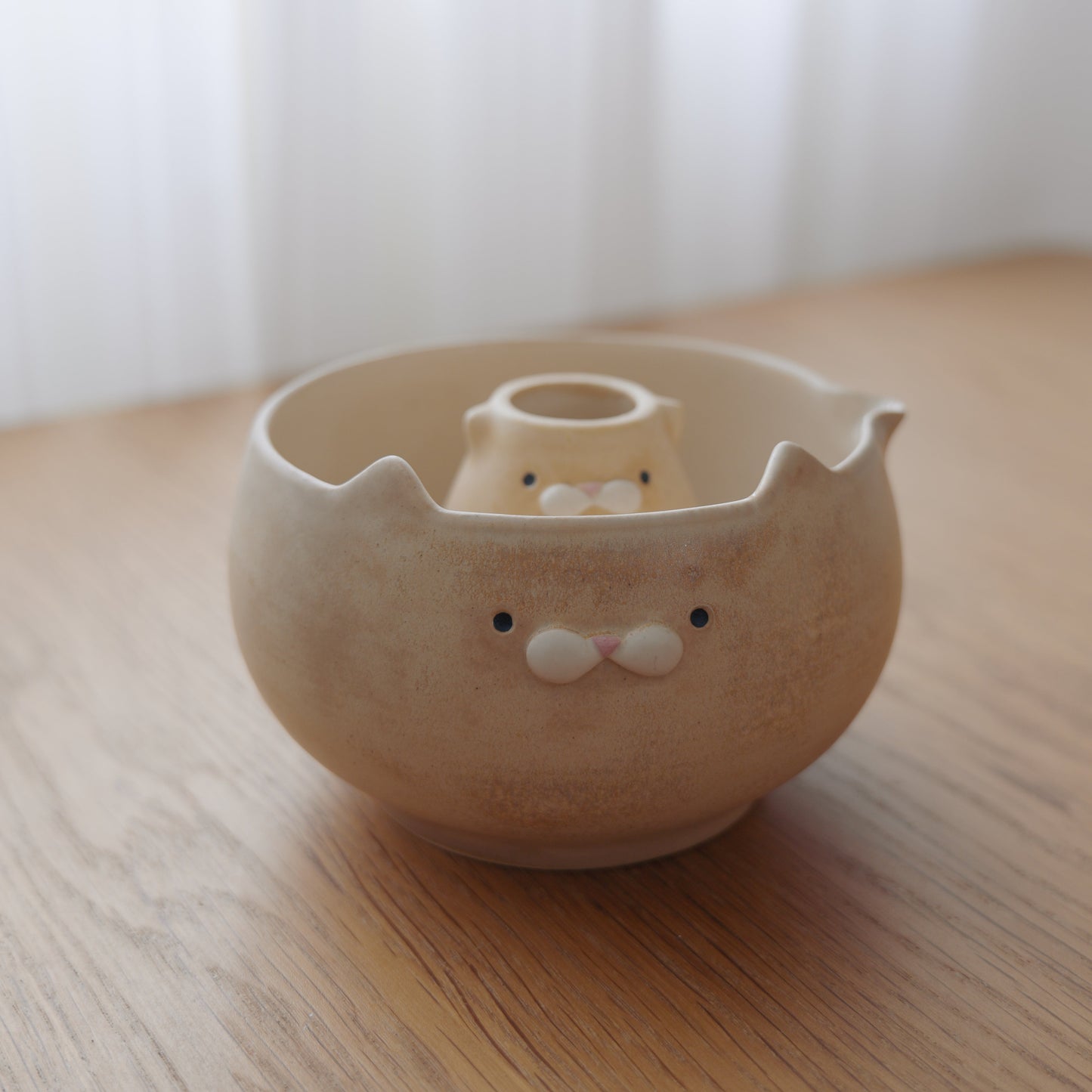 MeowCha Set - Cream